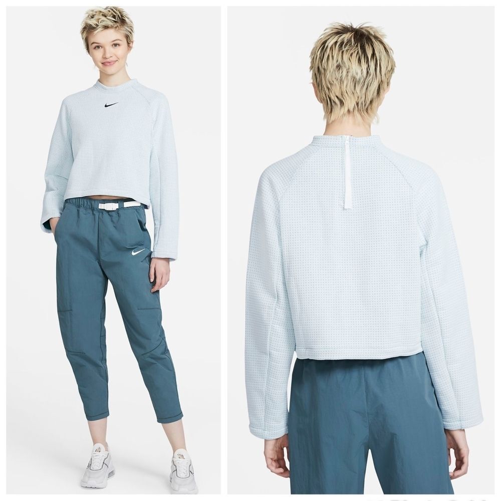 NWT|Nike Tech Fleece Blue Long Sleeve Training Top, XS